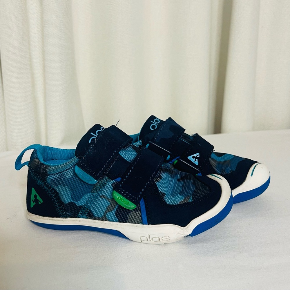 PLAE Kids TY Blue Camo Sneaker Shoes
